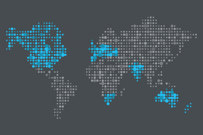 Global map showing Innovation Group's locations