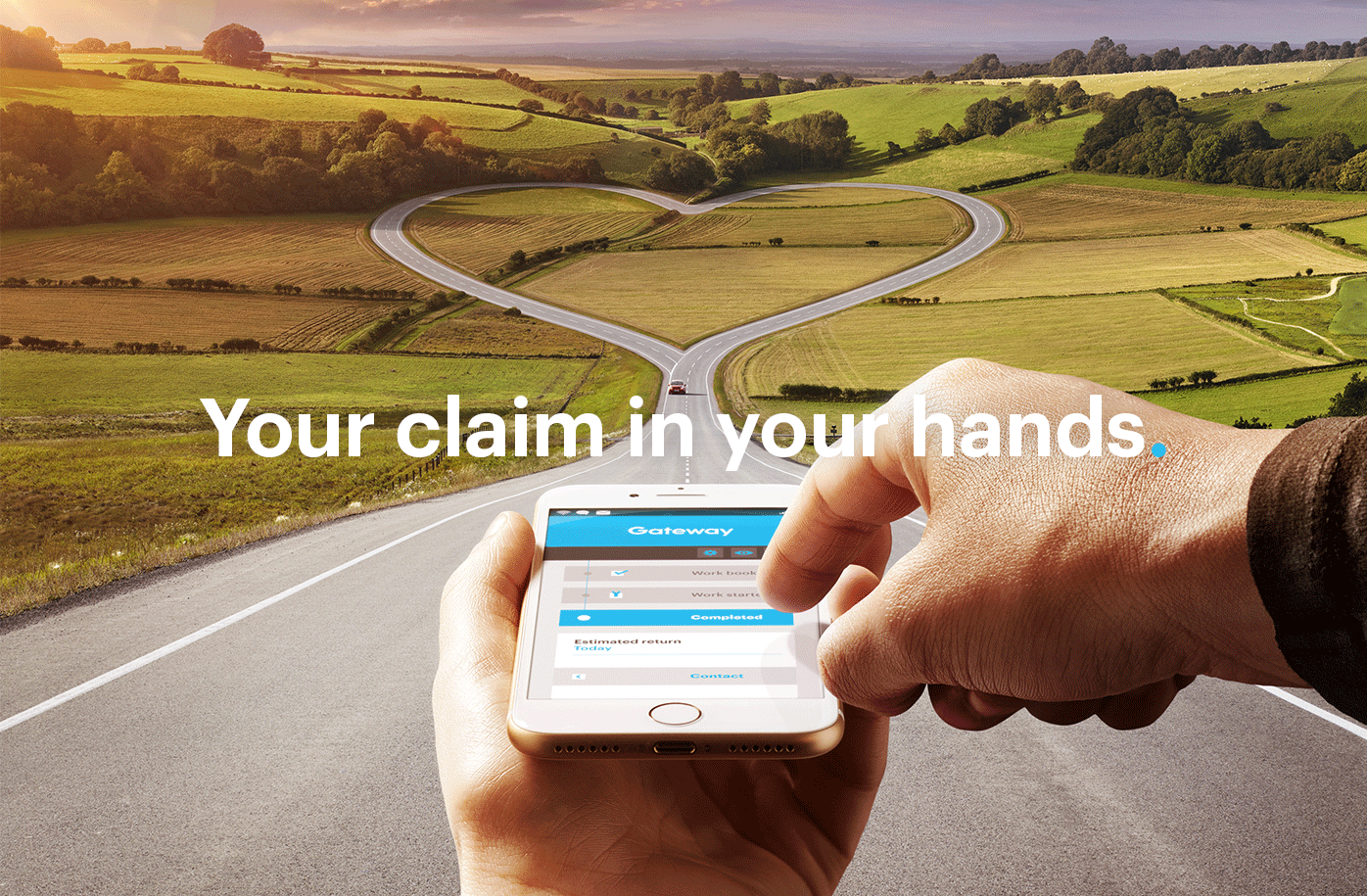 Photography showing your claim in your hands