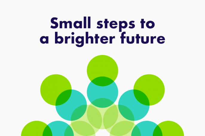 Small steps to a brighter future - brand language