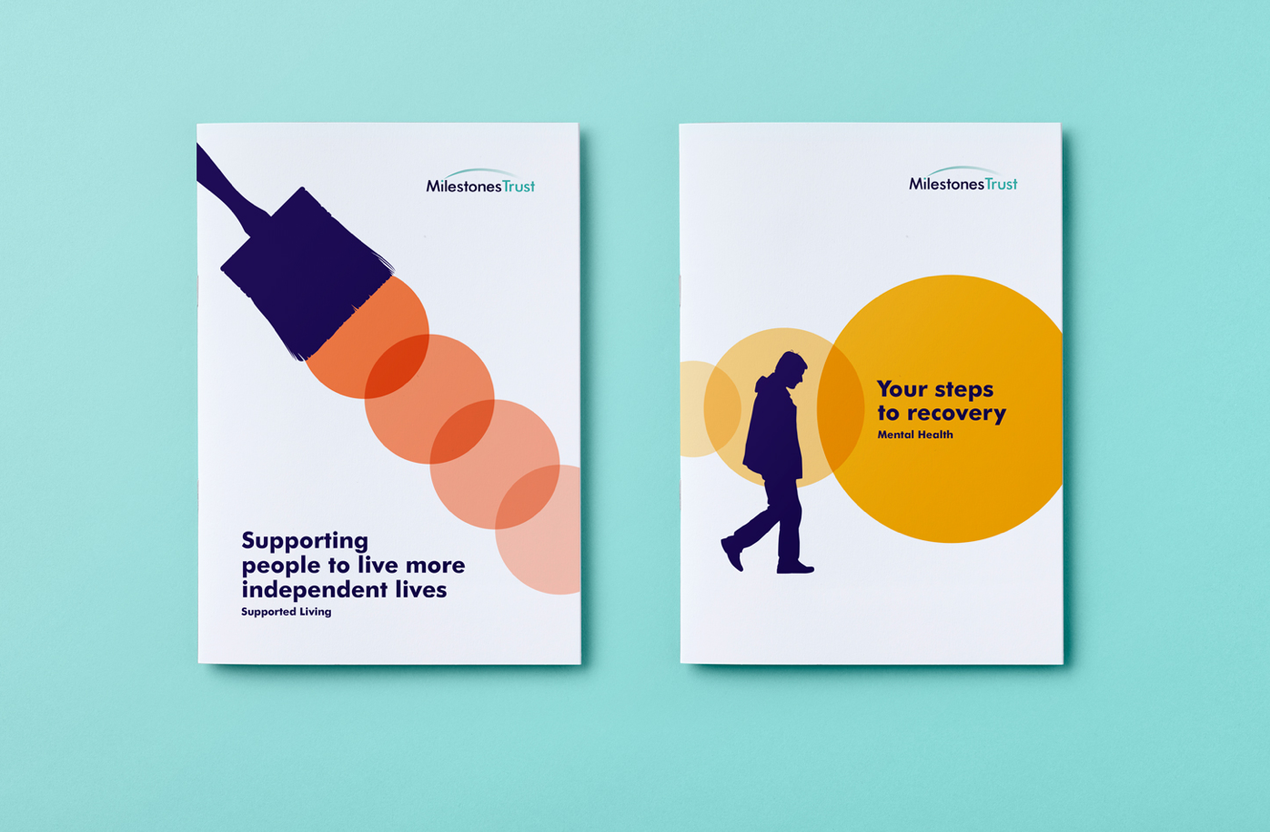 Milestones Trust charity brochures