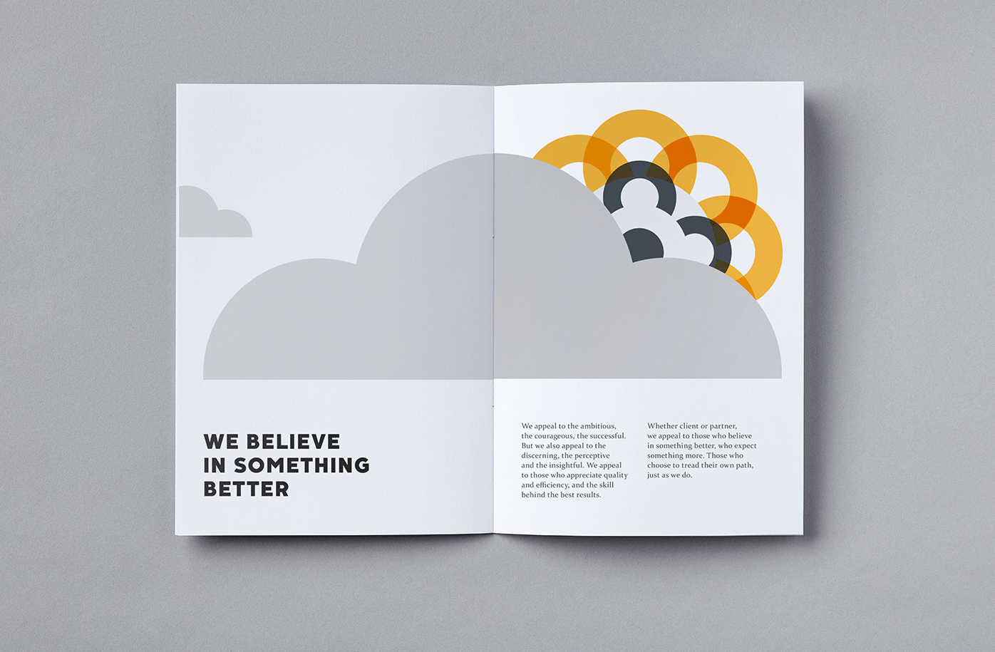 Carbon illustrative brochure spread