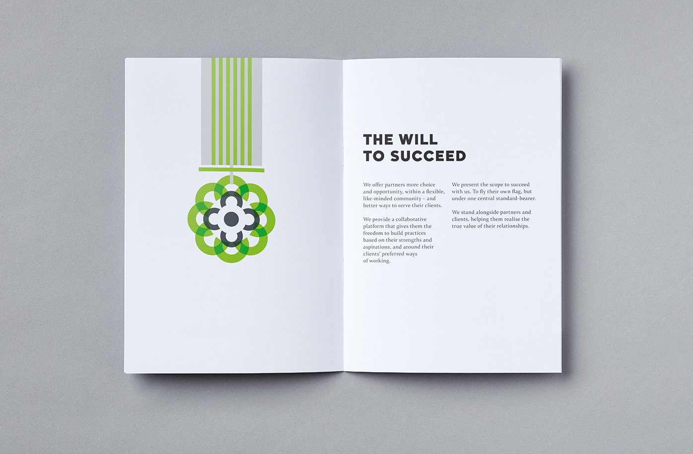 Carbon illustrative brochure spread