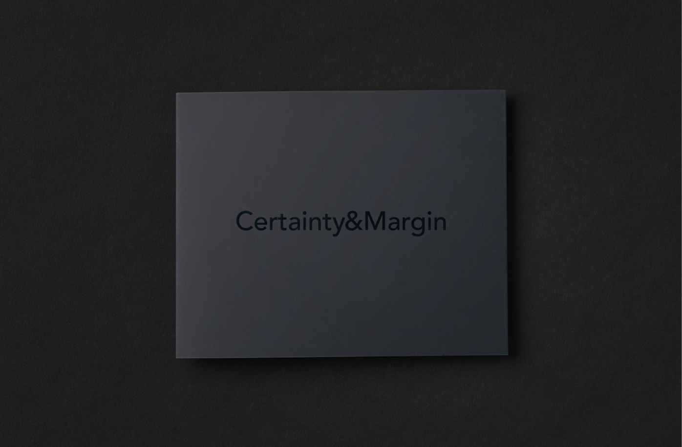 certainty and margin brochure cover